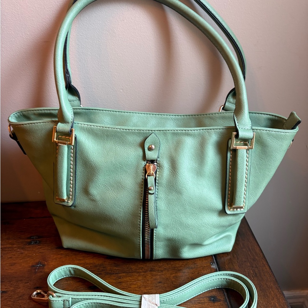 Mint Green Tote Bag